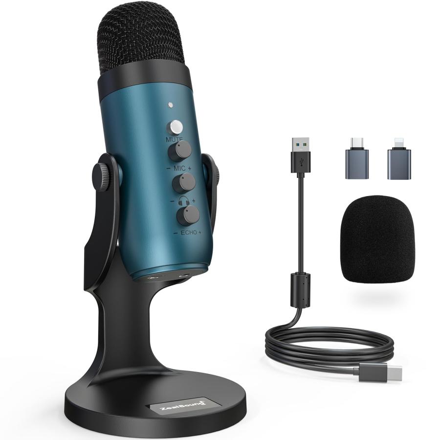 ZealSound USB マイク コンデンサーマイク 配信用マイク *Phone ZealSound USB マイク コンデンサーマイク 配信用マイク *Phone
