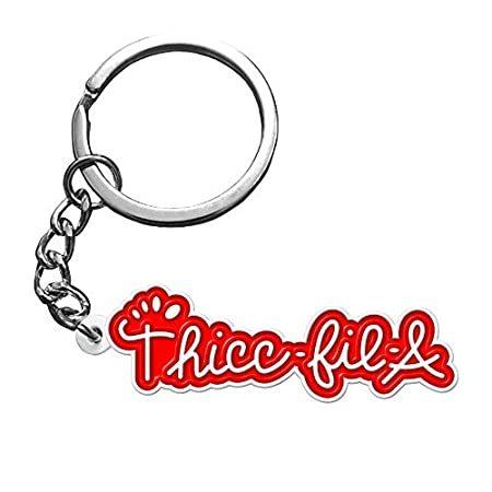 売り切れ必至 かわいいキーチェーン キーチェーン Thicc Fil A 世界中の輸入商品をお得に購入 ガールフレンドやボーイフレンドに キーチェーン 面白いキーチェーン 親友のキーホルダー 財布 帽子 ファッション小物