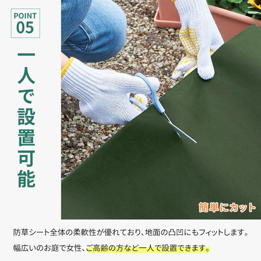 予約販売】防草シート2枚セット Uピン付き 不織布 130G 高透水