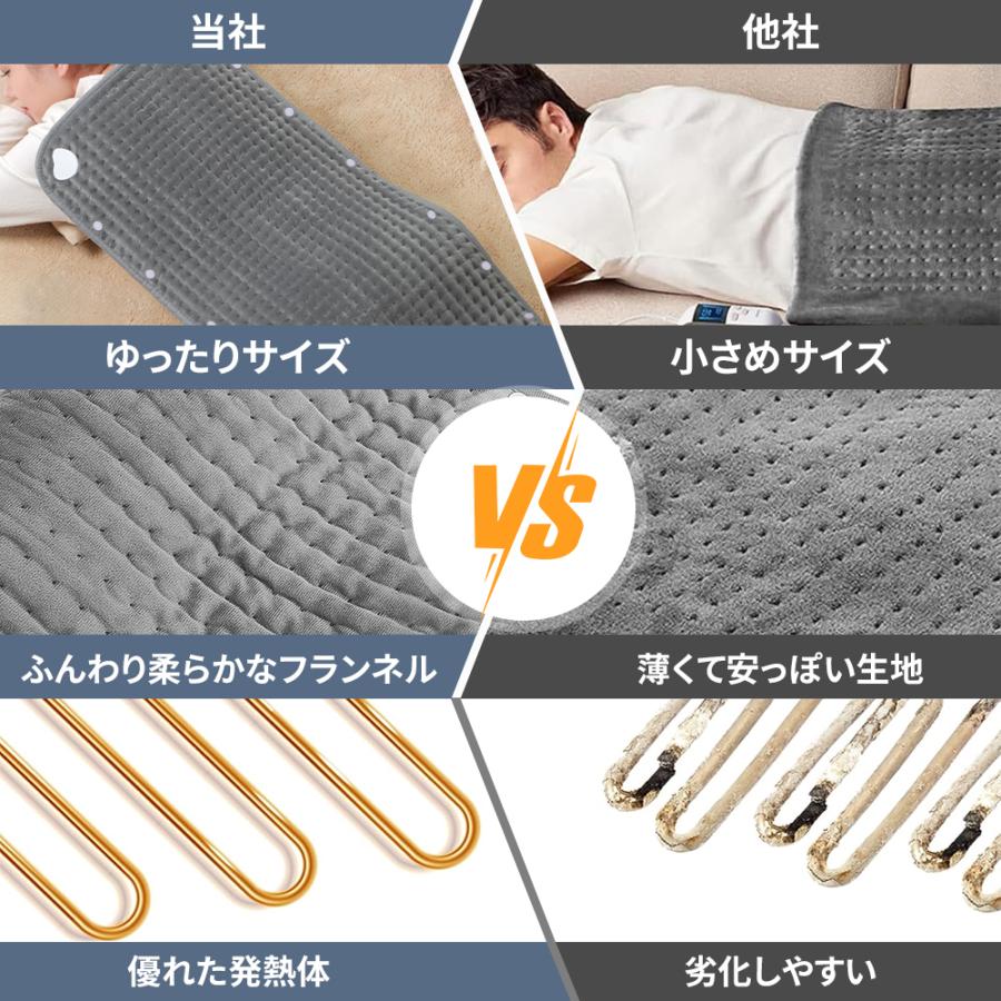 ホットマット 電気カーペット ホットカーペット 84×43cm 電気