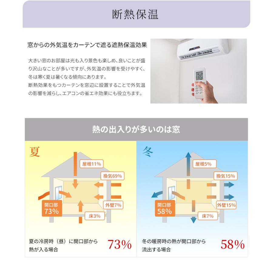 カーテン 2枚セット 遮光1級  遮光カーテン ドレープカーテン 2枚組 おしゃれ 安い 防音 断熱 保温 遮熱 北欧 省エネ 無地 幅100 幅150×178 丈200 丈220｜sorastore｜19