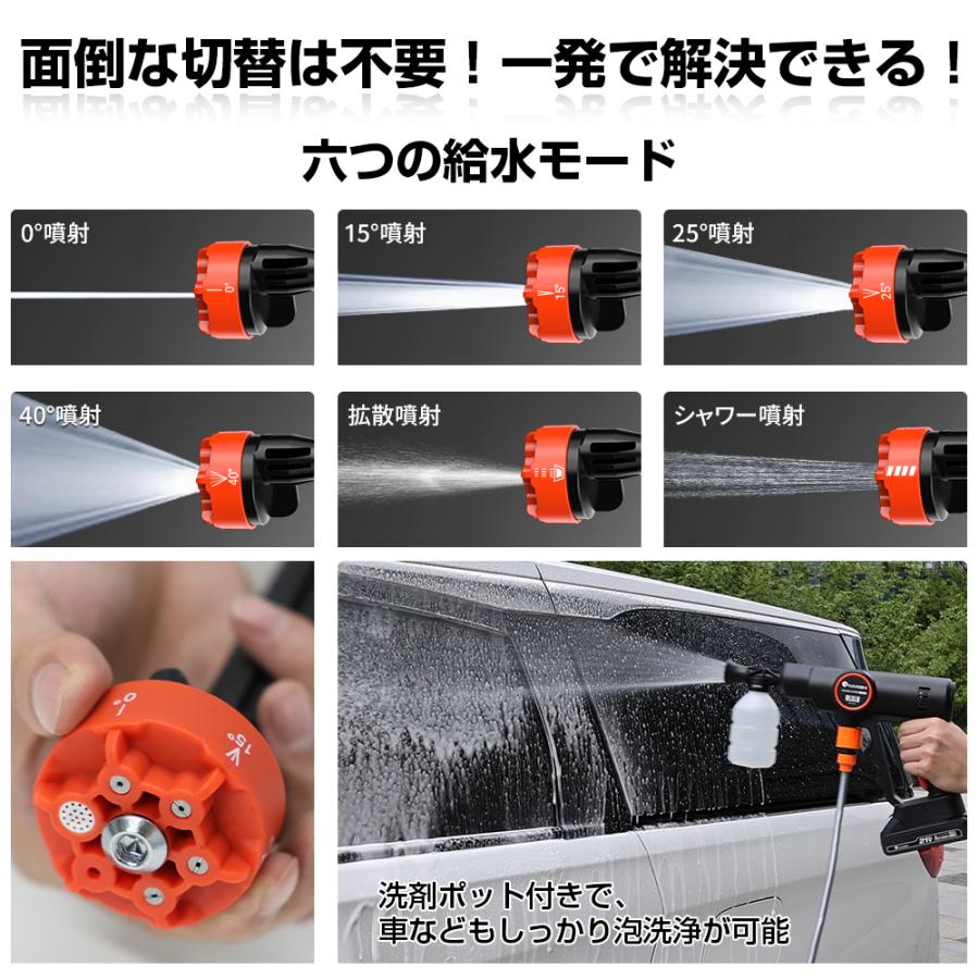 在庫一掃セール】高圧洗浄機 コードレス バッテリー付 充電式 高圧洗浄