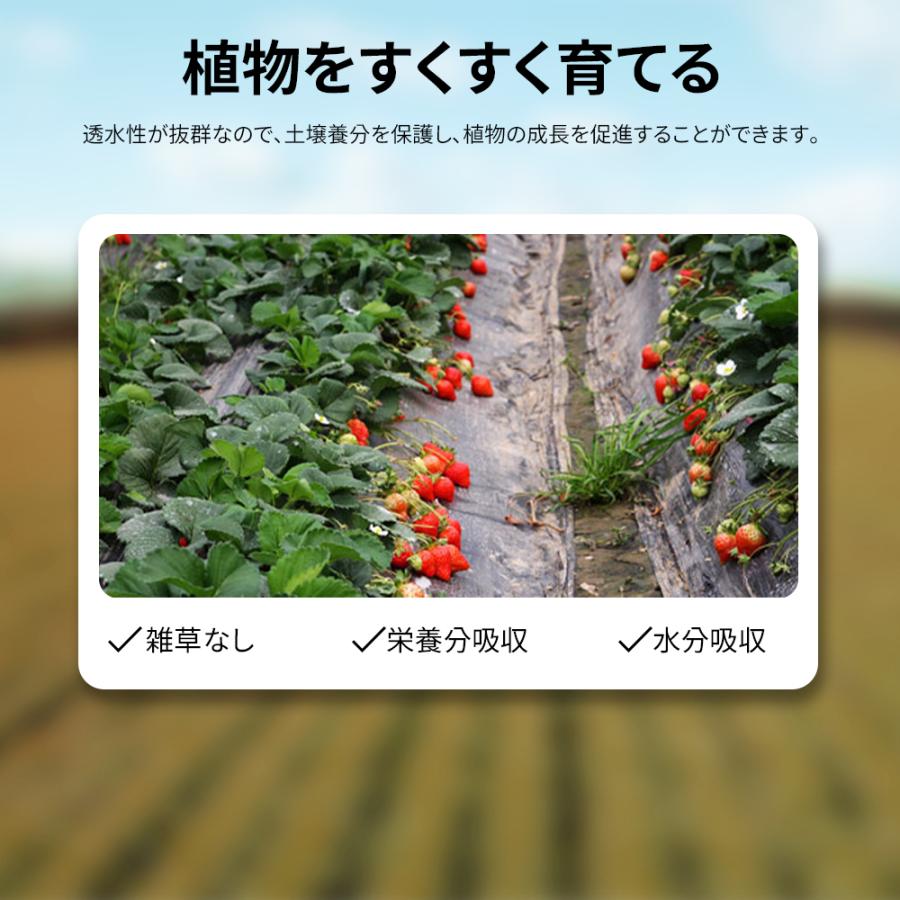 防草シート 1m×10m 3枚セット 130gUピン75個付き 不織布 除草シート