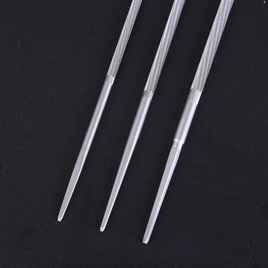 ヤスリ 4mm 3本セット 4.8mm 5.5mm やすり 丸ヤスリ 棒やすり チェーン