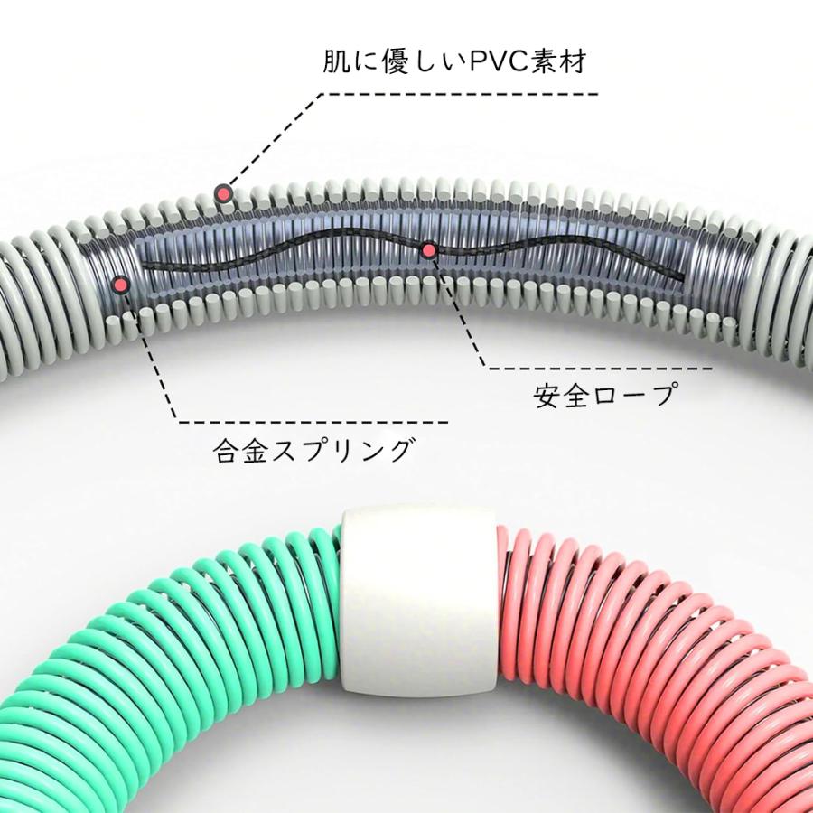 フラフープ ソフト ダイエット 柔らかい ソフトスプリングフラフープ