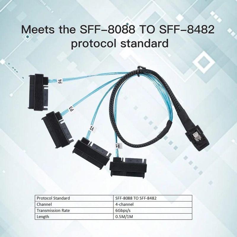 NFHK 内部 36ピン Mini SAS SFF-8087 ホスト→ SFF-8482 ターゲット SAS ハードディスク IDE 電