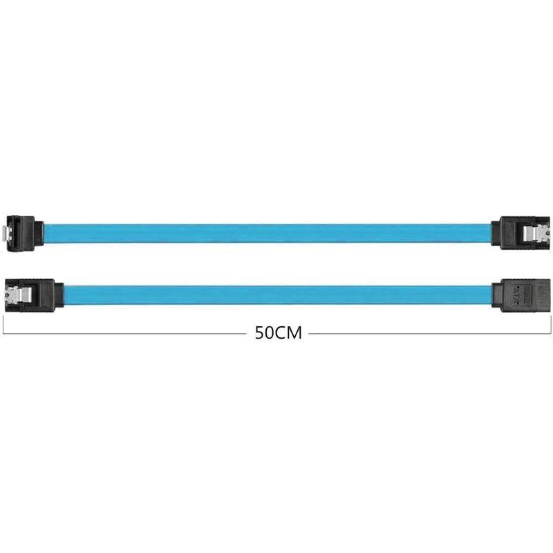 SATA 3ケーブル シリアルケーブル 4本セット(ストレート型+下L型) シリアルATA3ケーブル 抜け落ち防止 ハードディスク/光学ドラ｜soratabi8080｜07