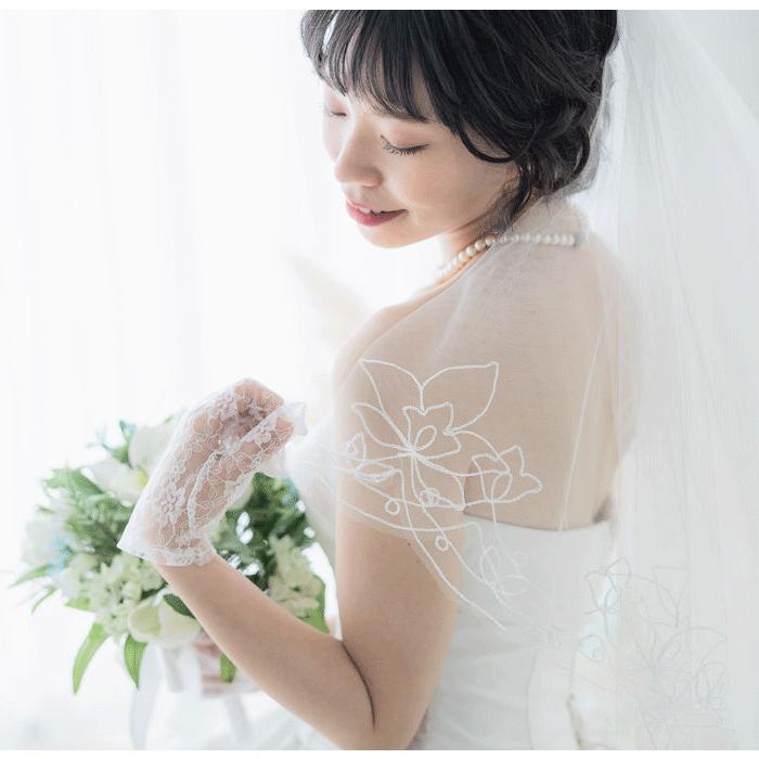 ベール ウェディング ウェディングベール 結婚式 ソフトチュール 2層