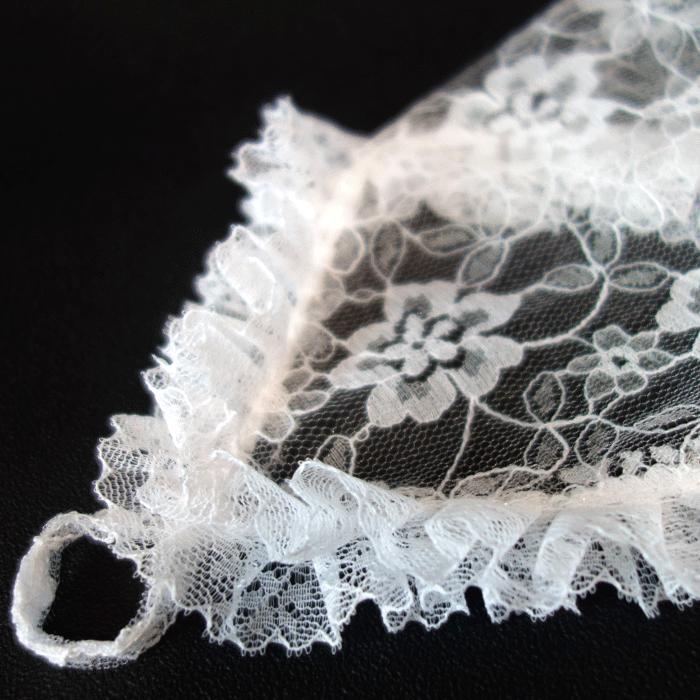 レース手袋 白 指なし フリル レース 手袋 ホワイト 着物 レース