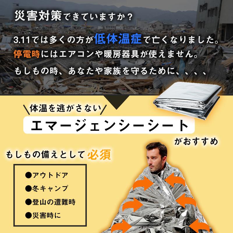 サバイバルシート エマージェンシーシート 防災 3セット ブランケット