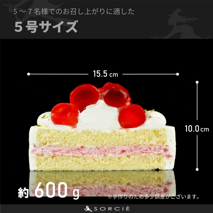 クリスマスケーキ 苺 の ジュレ玉ケーキ 5号 クリスマス飾り付