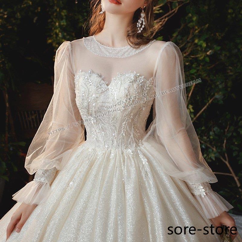 新品ウェディングドレス ウエディングドレス白 パーティー 可愛いビーズ 花嫁ロングドレス 結婚式 トレーンライン 二次会 フォームドレス お呼ばれ 挙式hs65 エンパイアライン 商品内容 エンパイア Musicefars Ir