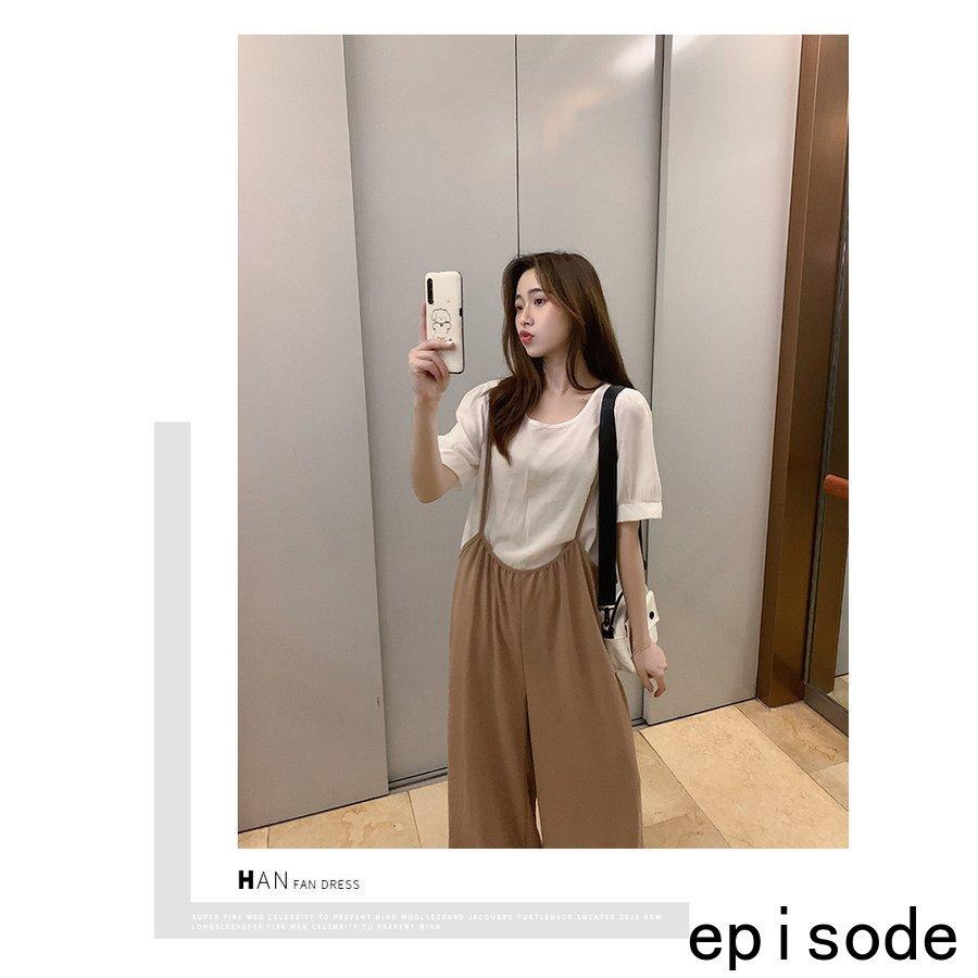 即発送可能 ロング ワイドパンツ サロペット Tシャツ 半袖 2点セット セットアップ 半袖 夏 春 レディース セットアップ 韓国風 50代 40代 30代 大きいサイズ セットアップ セットアップ 商品到着後商品レビューとストア評価を書く こちらへ連絡すれば送料分800円安くし