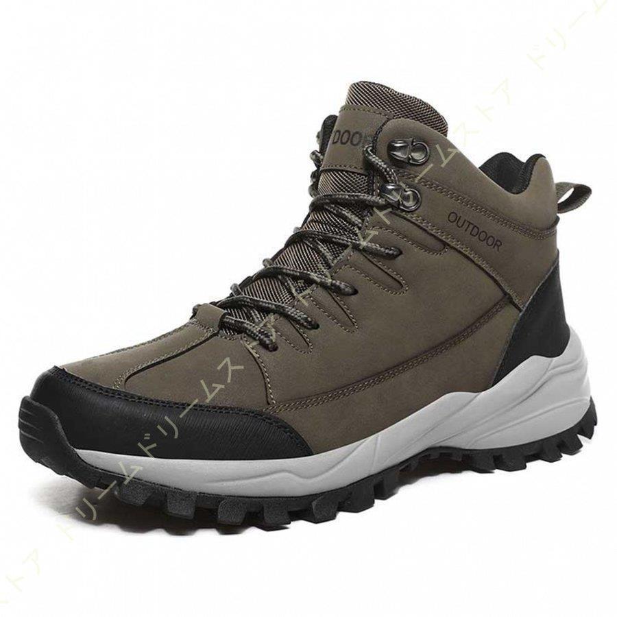 特別セール品 トレッキングブーツ メンズ 防水 防寒ブーツ スノーブーツ 裏起毛 雪対応 ワークブーツ 防滑 アウトドア ハイキング 通勤 通学 靴 トレッキングシューズ スノーブーツ カラー ブラック 裏ボア Oroagri Eu