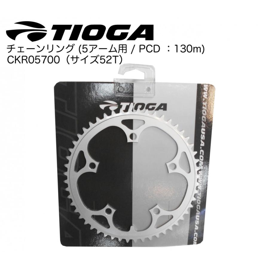 TIOGA）タイオガ チェーンリング (5アーム用 / PCD：30m) CKR05700 (52T) :TIOGA-CKR05700:双鈴自転車店  - 通販 - Yahoo!ショッピング