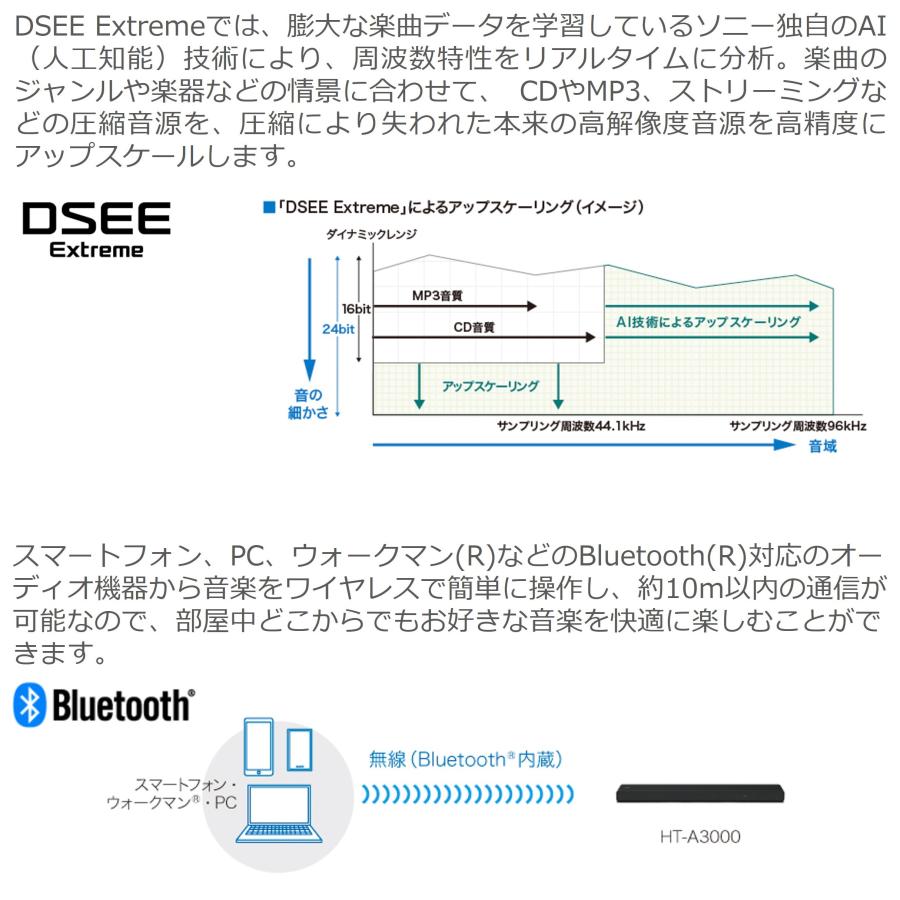 ◇土日祝出荷可 在庫あり◇SONY サウンドバー HT-A3000 SONY(ソニー) 3.1