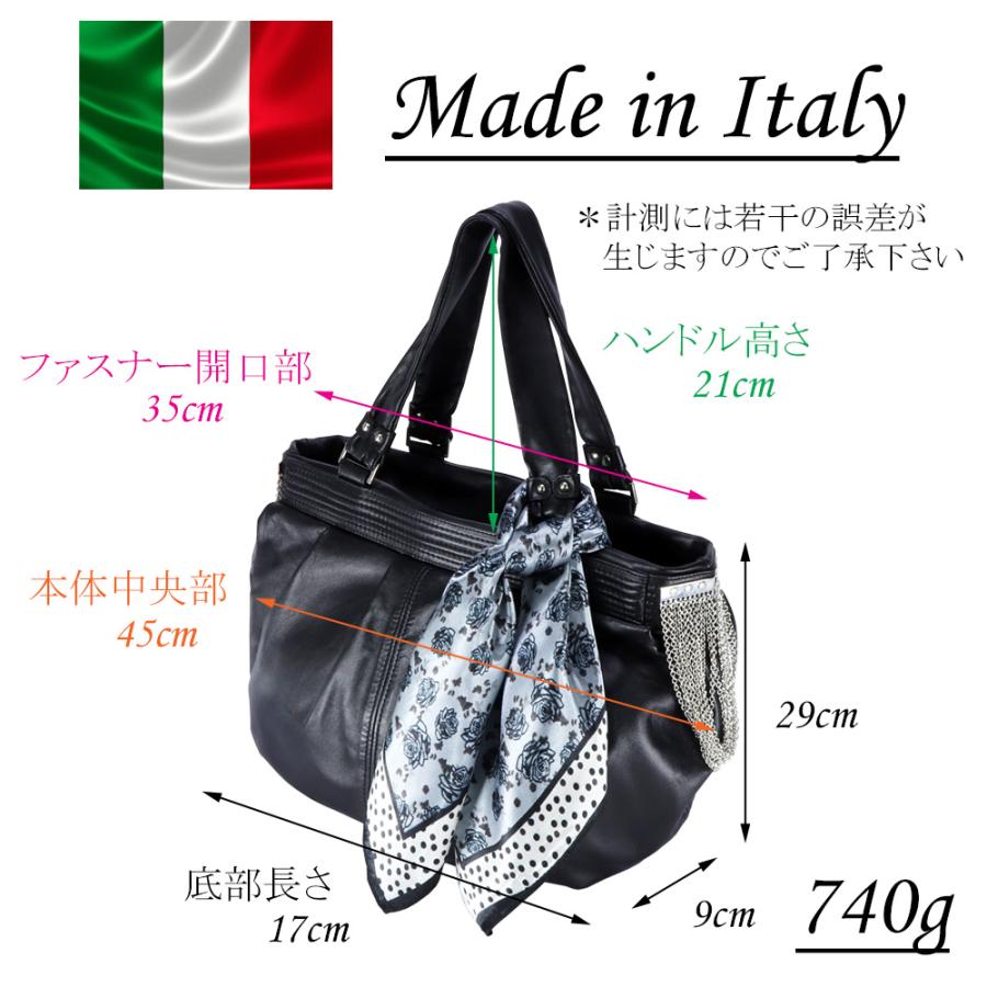 イタリア製バッグ トートバッグ レディース 大容量 革 本革バッグ 
