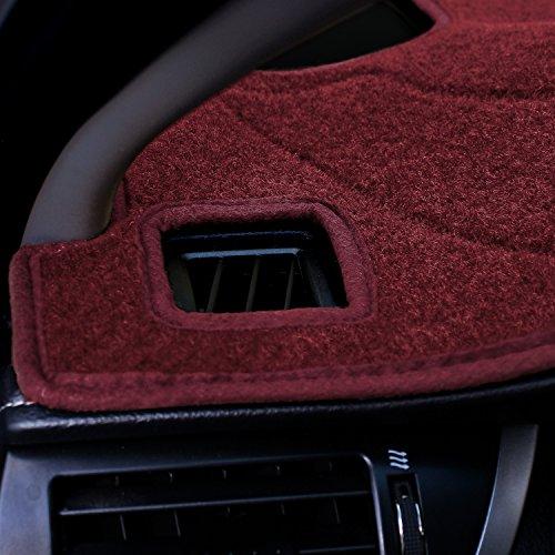 ヴァンパイアセイヴァ 特定のフォードトーラスモデル用のカバーキングカスタムフィットダッシュカバー-ポリカーペット (赤)