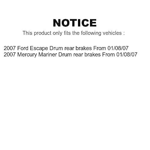 人気のクリスマスアイテムがいっぱい！ フロントリアディスクブレーキローターDrums Kit For 2007-2007 Ford Escape Mercury Mariner From 01/08/07ドラムリアブレーキK 8-102005