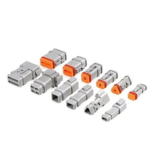 huahua 212 Pin Deutsch Grey Connector防水男女ハイバックカバーソケットフィットエンジニアリング車用22