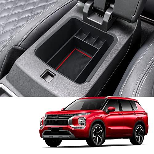 Center Console Organizer For Mitsubishi Outlander 2022-2025 - Armrest Storage Tray With Non-Slip Mat