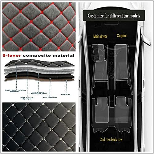 通販のアイリスプラザ 77 YLMT 77 Custom Making All Weather Car Floor Mats Customized for Genesis G 70， G 80， GV 70， GV 80 2017-2023カバーパッド滑り止めレザーフロアライ