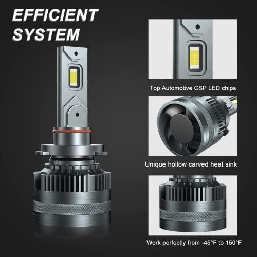 【オンライン限定商品】 H 7 LEDヘッドライト電球2023最新型130 W 28000 LM 6500 K白色600%明るいLEDヘッドライトワイヤレスプラグアンドプレイハイビーム低ビーム変換キットIP 68防