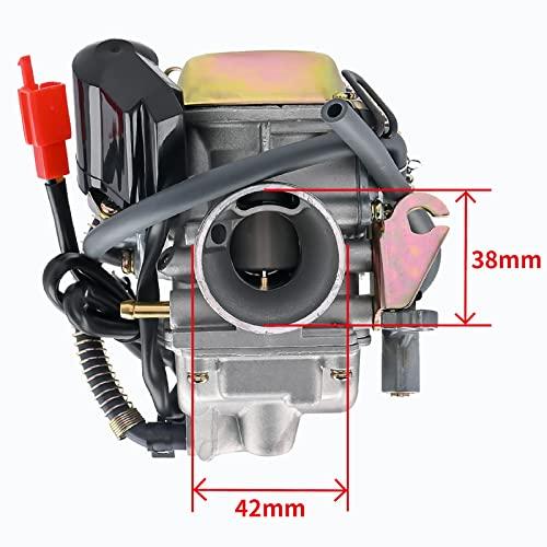 Aylux 150 ccキャブレターGY 6用150 cc 125 cc 4ストロークエンジン電動チョークスクーターゴーカートQMJ/QMI