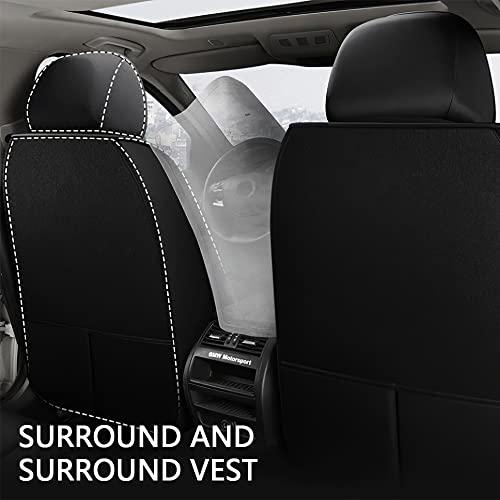 取扱店舗限定 VECOZA Car Seat Cover for VW Jetta 2000-2023、Durable Wear Resistant Waterproof Sports Seat Cover、Breathable Premium Leather Vehicle Interior Ac