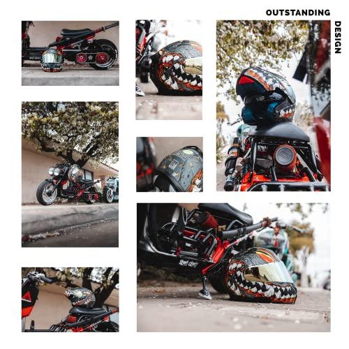[即日発送] HAX AmatistaモジュラーフリップアップデュアルバイザーモーターサイクルヘルメットDOT ECE認定 (ミュータントグレーXXL) 【AAA8346670143】(30219円)