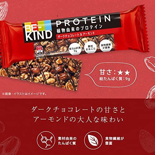 Be Kind ビーカインド プロテイン ダークチョコレート アーモンド プロテインバー 1本40g 12本 ピーナッツ チョコ 植物由来 S 2628 ソレオオンライン 通販 Yahoo ショッピング