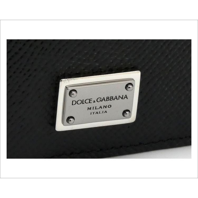 ドルチェ＆ガッバーナ DOLCE&GABBANA バーティカルウォレット カーフスキン ロゴプレート BP2573AG21980999 ドルガバ 二つ折り 長財布 ブラック メンズ｜sorfege｜04