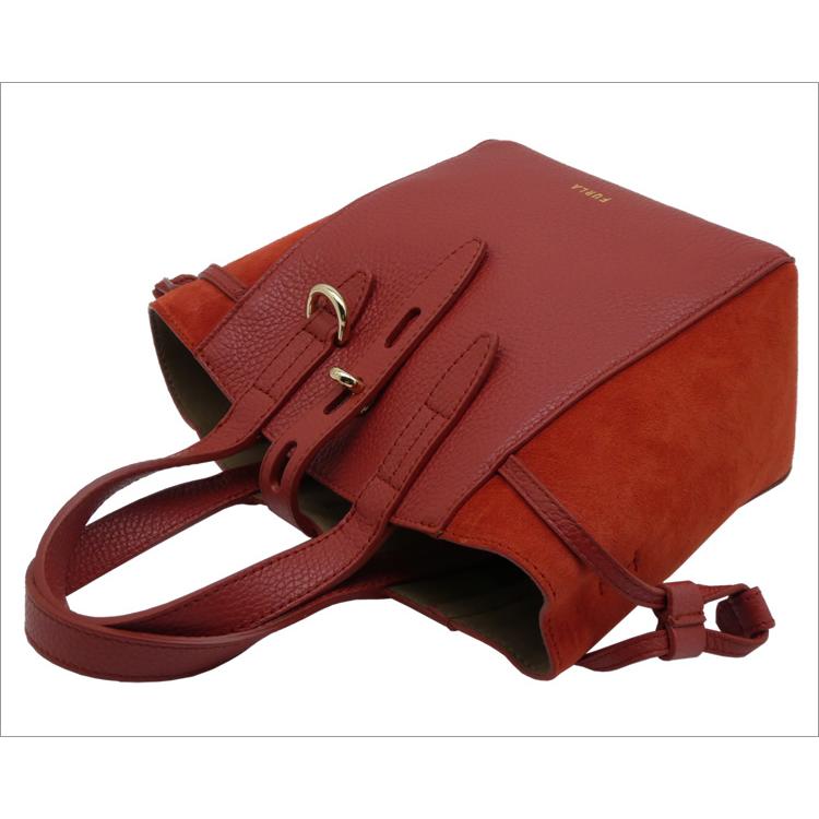 FURLA フルラ NET トート ミニ CHILI OIL レッドオレンジ FURLA フルラ NET トート ミニ CHILI OIL レッドオレンジ