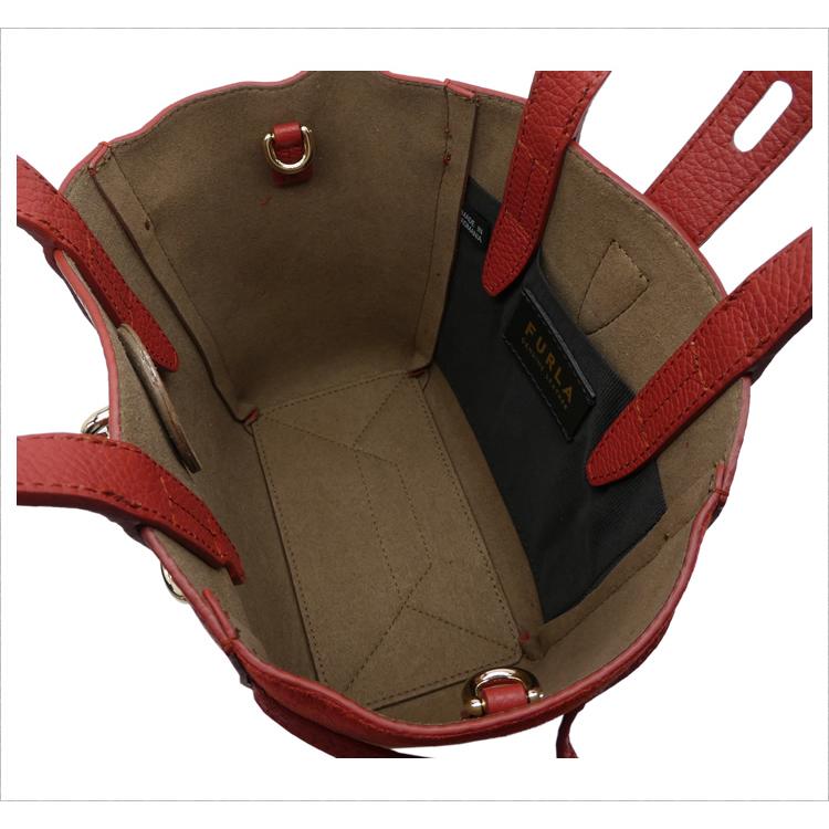 FURLA フルラ NET トート ミニ CHILI OIL レッドオレンジ FURLA フルラ NET トート ミニ CHILI OIL レッドオレンジ