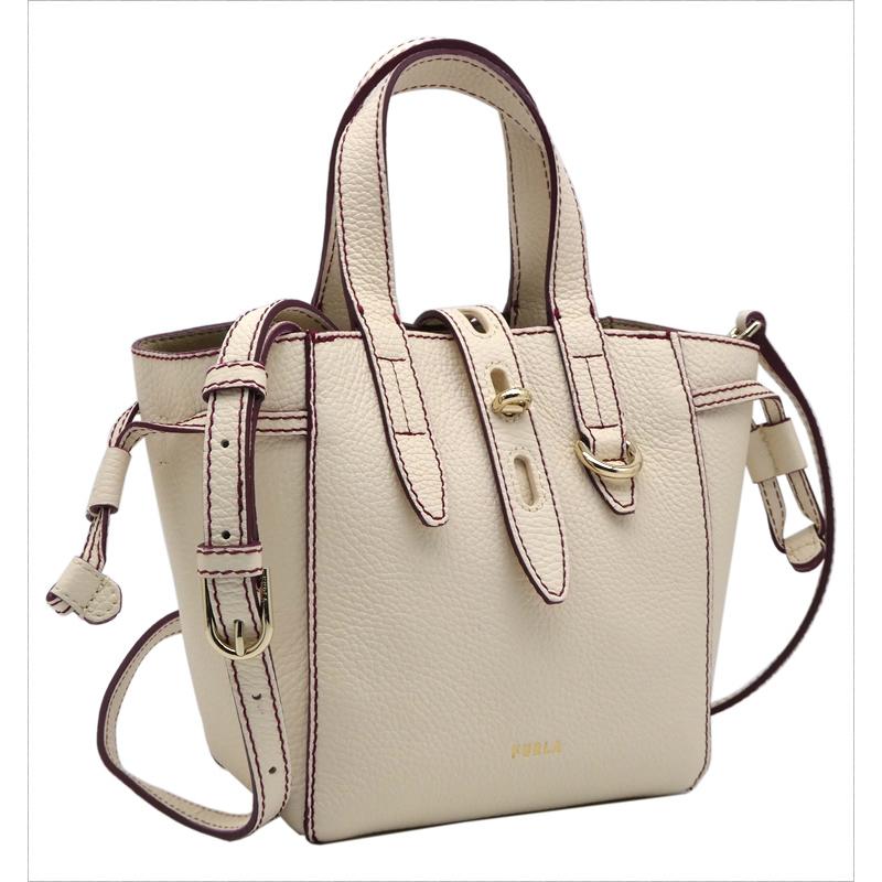 【極美品】FURLA 2way ハンドバッグ ペルラ ミニ トートバッグ FURLA（フルラ） FURLA NET トート ミニ PERGAMENA+CILIEGIA d ペルガ