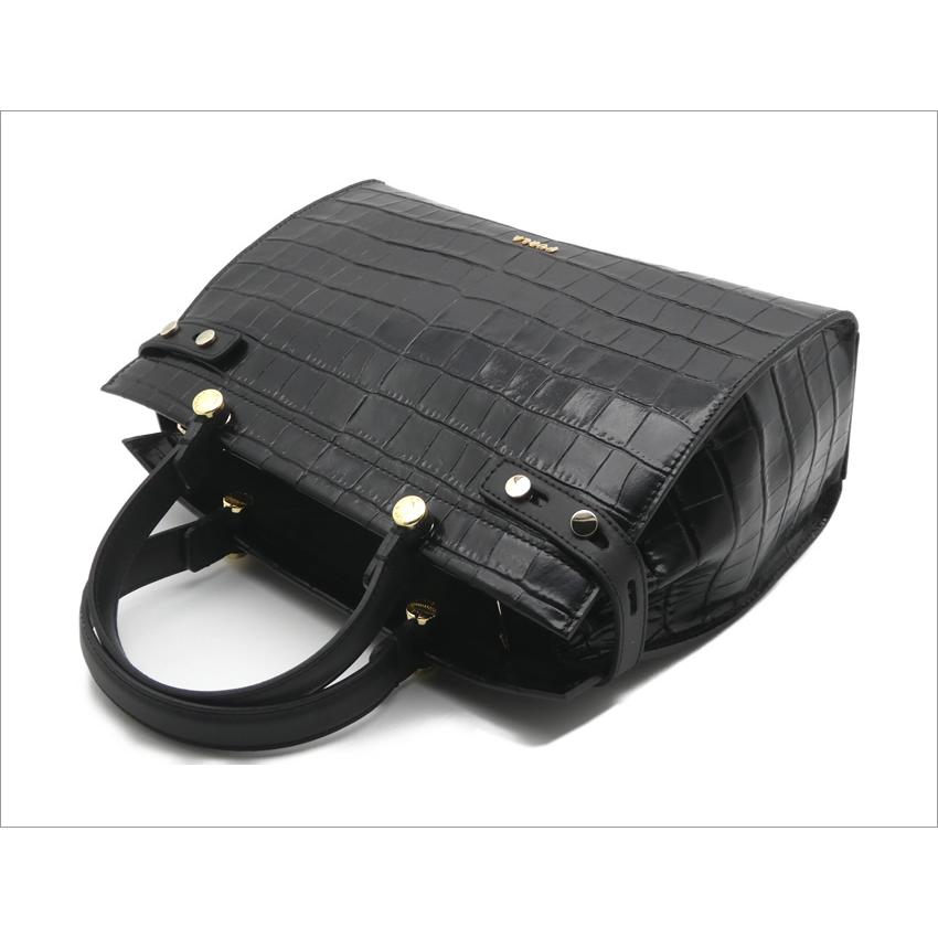極美品 FURLA フルラ ショルダーバッグ トートバッグ LADY M クロコ FURLA（フルラ） FURLA LADY M トートバッグ M クロコダイル型押し
