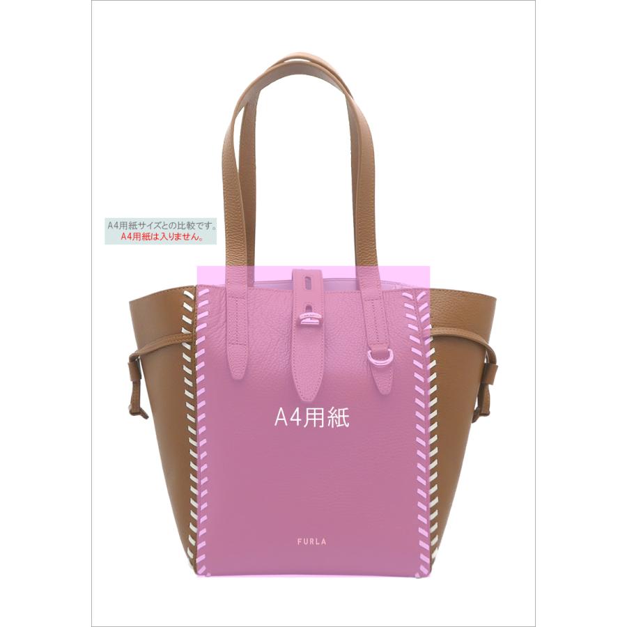 ☆FURLA☆ NET Tote M トートバッグ COGNAC×MARSHMALLOW♪ FURLA フルラ NET トートバッグ M COGNAC h+MARSHMALLOW
