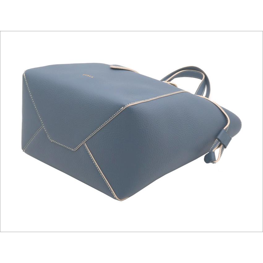 FURLA フルラ NET トートバッグ M BLU DENIM+PERGAMENA ブルー FURLA フルラ NET トートバッグ M BLU DENIM+PERGAMENA ブルー