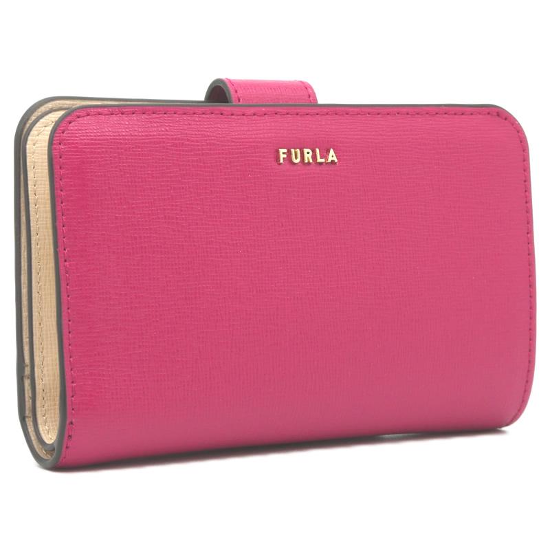 FURLA フルラ BABYLON コンパクト財布 M BUBBLE+BALLERINA i パープル 