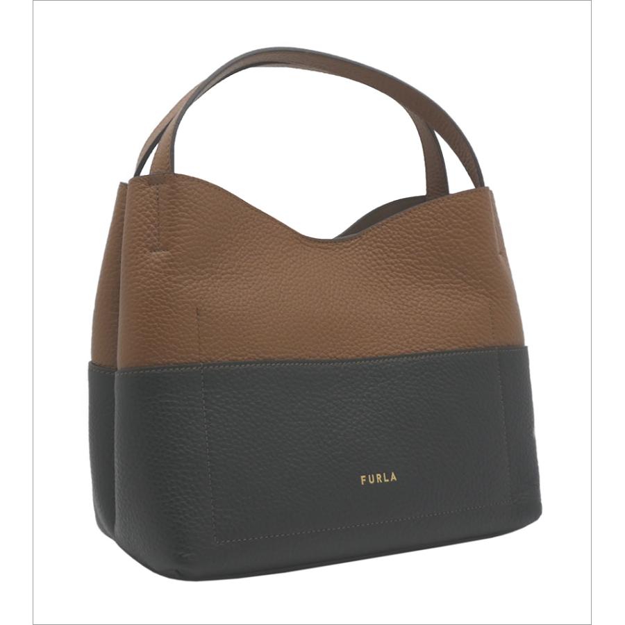 FURLA フルラ PRIMULAショルダーバッグ S NERO+COGNAC h FURLA フルラ PRIMULAショルダーバッグ S NERO+COGNAC h