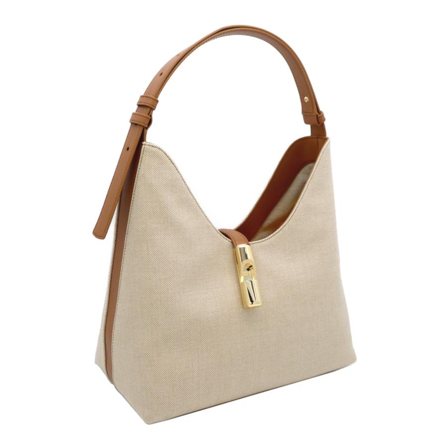 FURLA（フルラ） Furla Goccia ショルダーバッグ M NATURALE+BRANDY