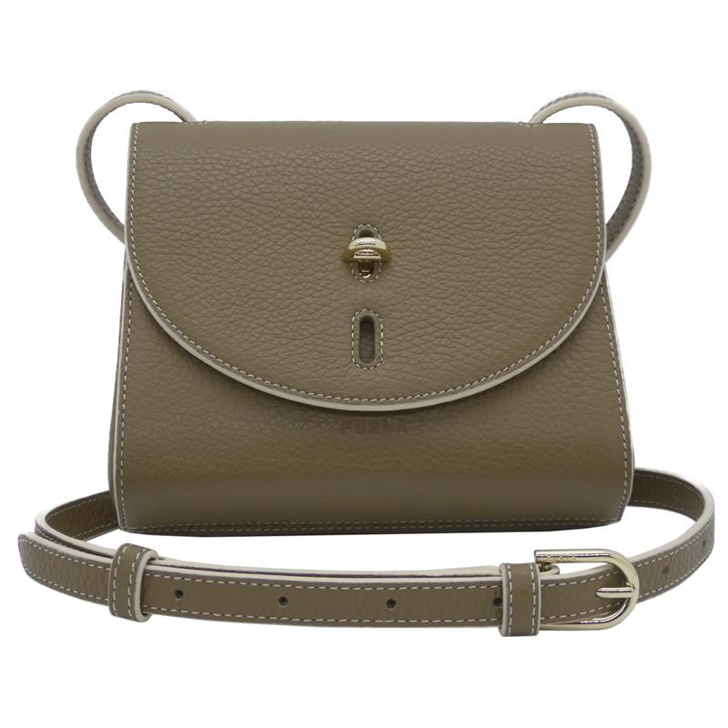 フルラ FURLA NET MINI クロスボディ ミニ FANGO+PERGAMENA カーキブラウン系 WE00073_HSF000_1007_0253S ネット ミニバッグ ベルトバッグ レディース