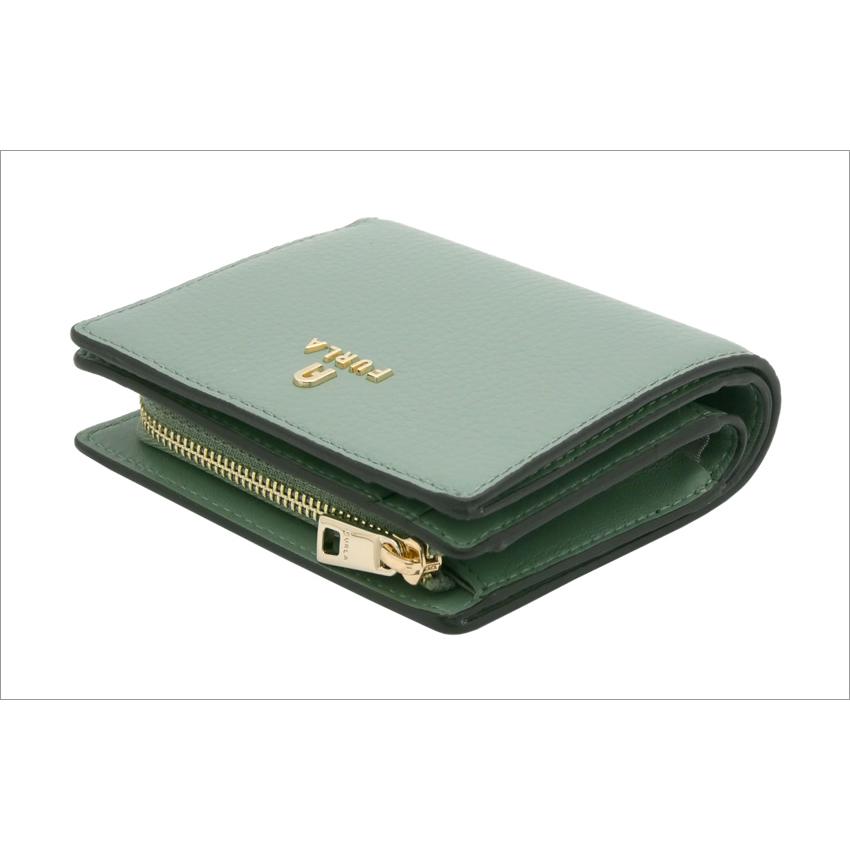 フルラ Furla Camelia コンパクトウォレット S Mineral Green グリーン WP00307_HSF000_1007_1996S  二つ折りスモール財布 小銭入れ付 レディース｜sorfege｜02