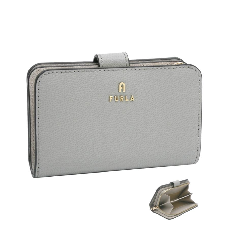 FURLA フルラ Furla Camelia コンパクト財布 M CENERE+VANIGLIA FURLA フルラ Furla Camelia コンパクト財布 M CENERE+VANIGLIA