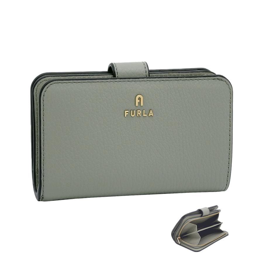 FURLA（フルラ） Furla Camelia コンパクト財布 M AGAVE b カーキ