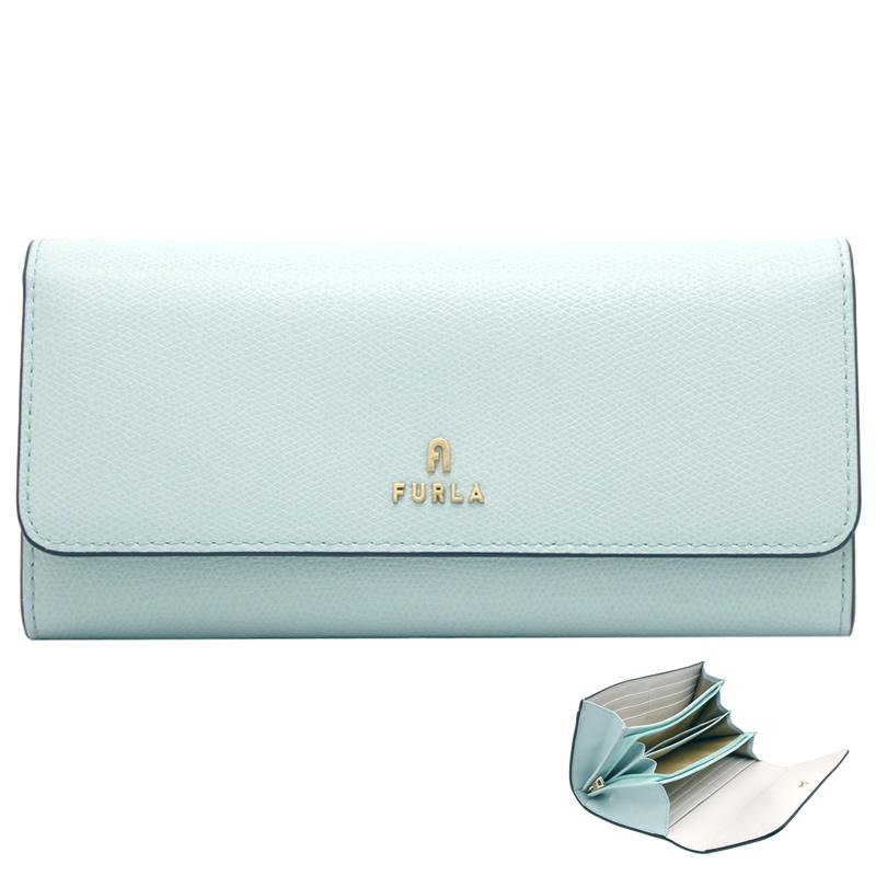 フルラ FURLA CAMELIA 長財布 Xl MINTY+MARSHMALLOW int. ライトブルー