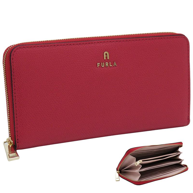 FURLA（フルラ） Furla Camelia ジップアラウンド XL RUBY+COROLLA int