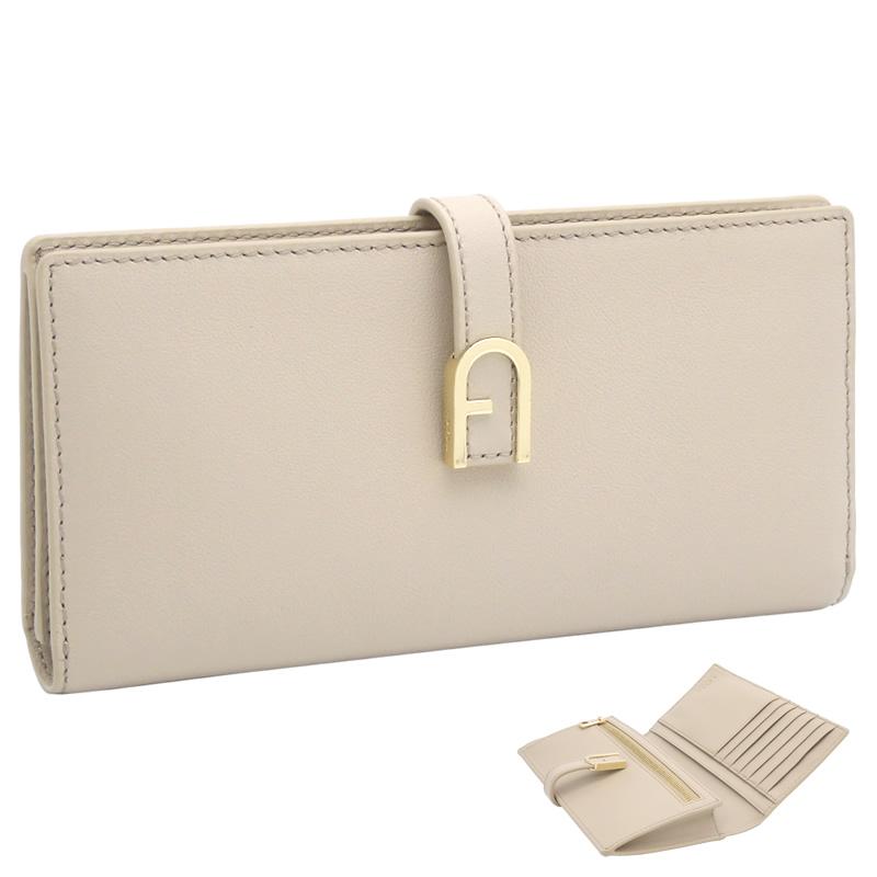 FURLA（フルラ） Furla Flow 長財布 XL AVENA クリーム系