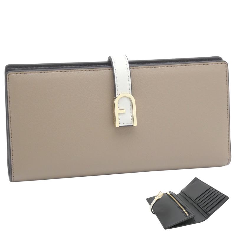 FURLA フルラ Furla Flow コンチネンタルウォレット Greige+ FURLA フルラ Furla Flow コンチネンタルウォレット Greige+
