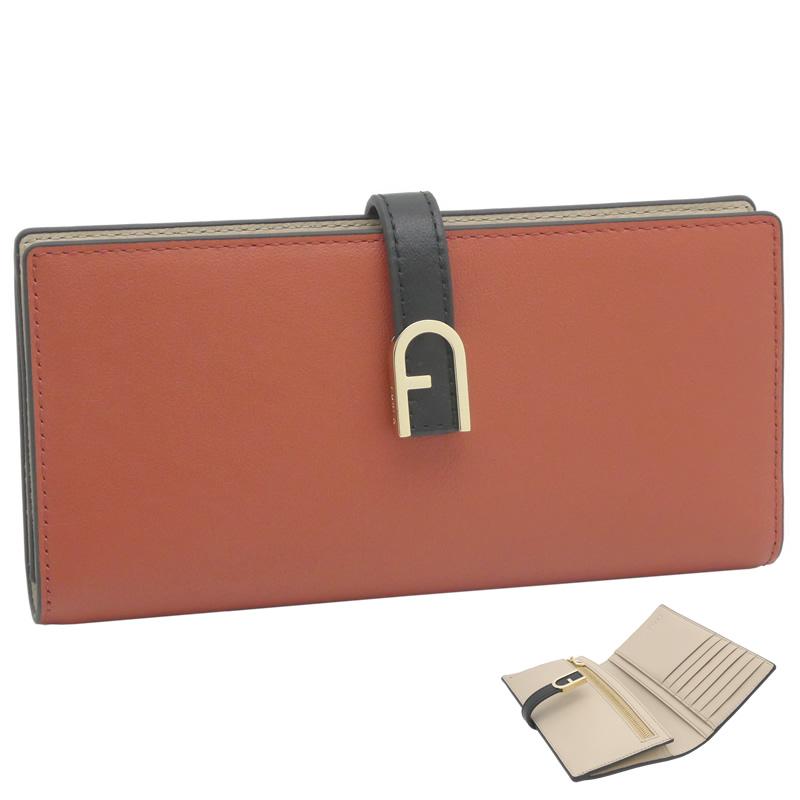 FURLA（フルラ） Furla Flow コンチネンタルウォレット Cannella+Nero+ 